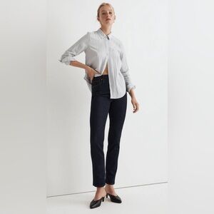 Madewell stovepipe jeans in rinse wash